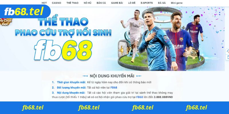 Nhiều ưu đãi khuyến mãi tại Fb68 đang chờ anh em